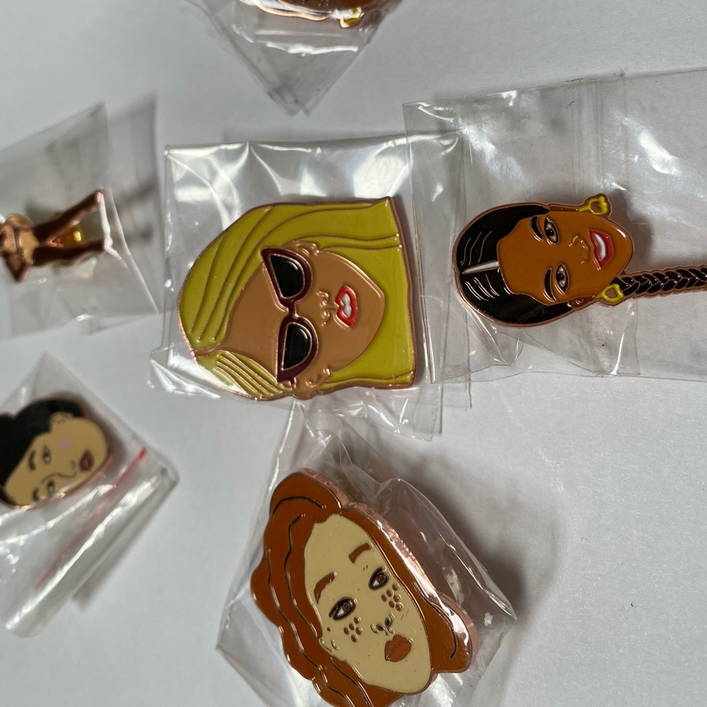 Set of 6 Enamel Pins